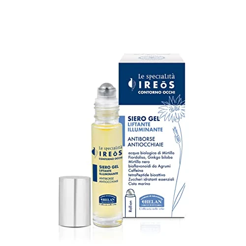 Zeitlich begrenztes Angebot: Helan, IREOS – Augenkontur Augenringe Lifting-Effekt, Augenkontur-Serum und entleerende Taschen in Gel-Formel mit Frischer Roll-On aus Stahl – Hautpflegeprodukt mit Anti-Aging-Effekt mit Koffein, 10 von 17.00 € auf 17.00 € (0.