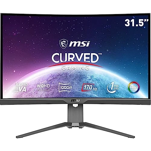 Offre limitee: MSI MAG 325CQRF-QD Écran Gaming Incurvé 31.5" WQHD - Dalle Rapid VA 1000R, 2560x1440, 16:9, 170Hz / 1ms, FreeSync Premium, HDR Ready, Pied Réglable - HDMI 2.0b, DisplayPort 1.2a, USB Type-C, USB 2.0 de 394.44 EUR a 394.44 EUR (economie 0%)