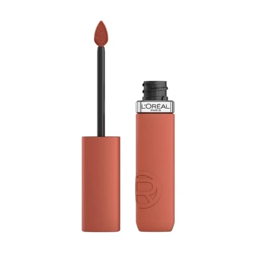 L'Oréal Paris Rossetto Liquido, Colore Intenso, Formula Matte a Lunga Durata, Con Acido Ialuronico, Resistente alle Sbavature, Infaillibile Matte Resistance, Tonalità: 115 Snooze Your Alarm