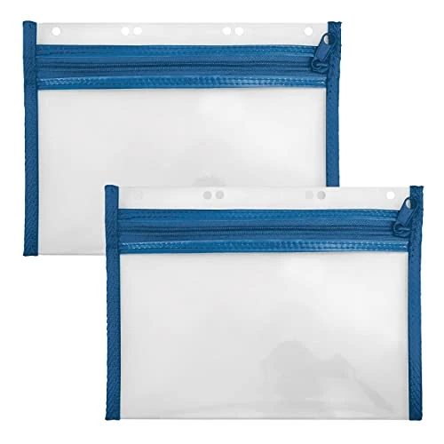 Offerta a tempo: VELOFLEX A435005 - Portadocumenti con cerniera, 2 pezzi, DIN A5, archiviabile, blu, VELOBAG XXS, tasca con cerniera - 0.00% da 6.99 € a 6.99 €