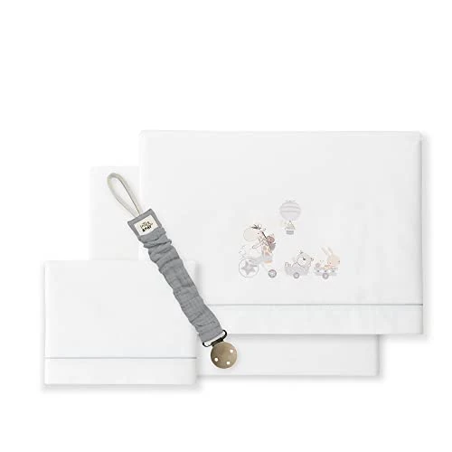 Limited-time offer: Interbaby Bike Giraffe Crib Sheets White and Grey from 22.49 GBP to 22.49 GBP (save 0%)
