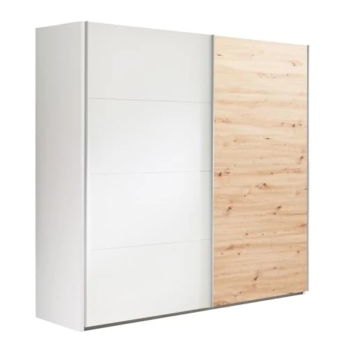 Offerta a tempo: Composad | Armadio della Linea SYSTEMA, Armadio a 2 Ante Scorrevoli, Camera da Letto, (LxAxP) 250x223x67 cm, Colore Rovere Oak Mielato e Bianco Top Matt, Made in Italy - 0.00% da 774.72 € a 774.72 €