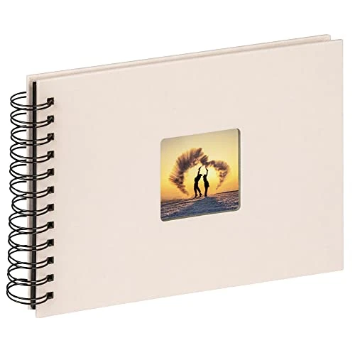 Offerta a tempo: walther design Fun SA-109-W - Album Fotografico con Rilegatura a Spirale e Finestra intagliata in Copertina, 23 x 17 cm, Bianco Chamois - 30% da 22.51 € a 15.66 €