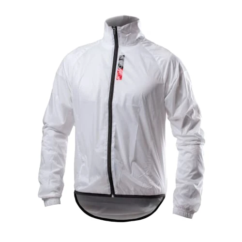Offerta a tempo: BIOTEX Mantellina X-Light Unisex Antivento e Traspirante, Giacca Traspirante e Ripiegabile per Ciclismo e Running, Bianco, M - 11% da 54.90 € a 48.90 €