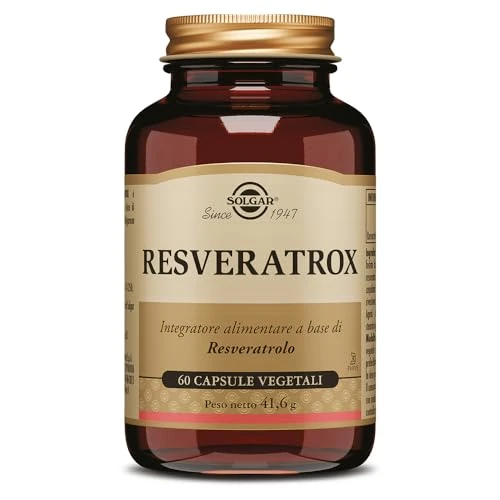 Solgar RESVERATROX – Resveratrolo 100 mg da Polygonum cuspidatum, 60 capsule vegetali