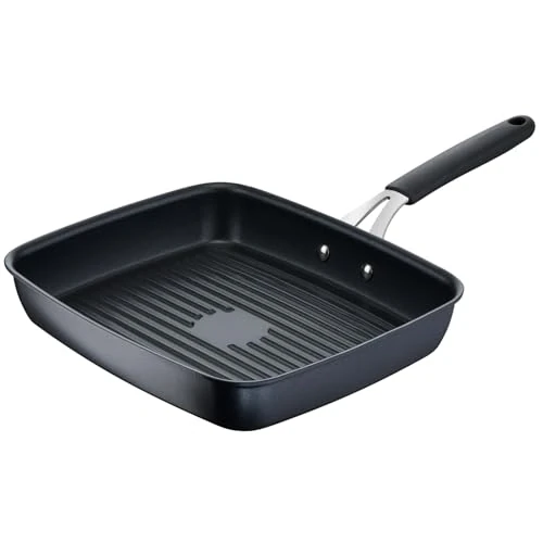 Offerta a tempo: Lagostina Tempra, Grill 29x25 cm con Rivestimento in Titanium Antiaderente Antigraffio e Fondo in Acciaio Inox, Manico Rivettato, per Tutte le Fonti di Calore Inclusa Induzione - 46% da 93.10 € a 49.99 €