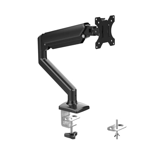 Limited offer: GRIFEMA GB2003-1 Single Monitor Arm Desk Mount for 13" to 32" Screen, Gas Spring Single Monitor Stand, Weight 2-9KG, Height Adjustable VESA 75 & 100mm, Black from 28.99 EUR to 25.89 EUR (save 11%)