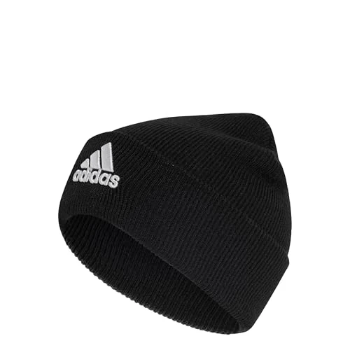 adidas Uniseks-Volwassen Logo Beanie, Black/White, S