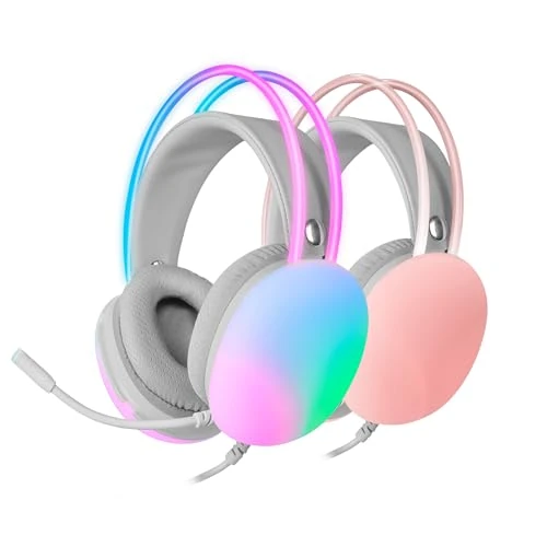Oferta limitada: Mars Gaming MH-Glow, Auriculares 360° Full Chroma RGB Flow, Micrófono Cancelación Ruido, Ultraligero, Mempory-Foam, Windows/PS4/PS5/XBOX Series X|S/One/Mac/Switch/Switch 2/Smartphone/Tablet, Rosa de 19.90 EUR a 15.22 EUR (ahorro 24%)