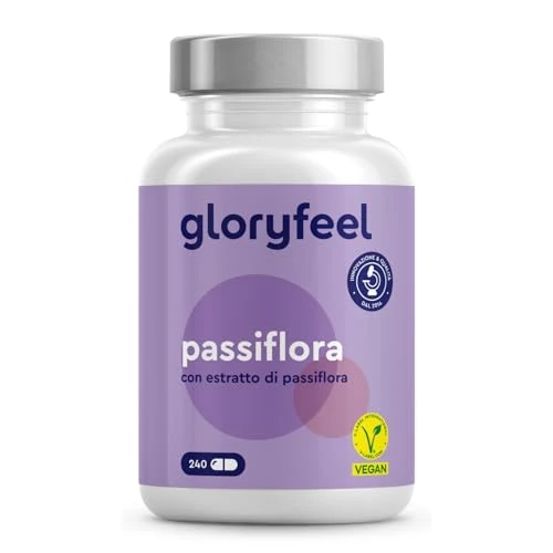 Offerta a tempo: Passiflora Integratore in 240 Capsule, Estratto di Passiflora Pura 3750 mg per Dose, Per il Rilassamento e Benessere Mentale in Caso di Stress*, Integratore per Dormire, 100% Vegan & Senza Additivi - 45% da 21.95 € a 12.09 €