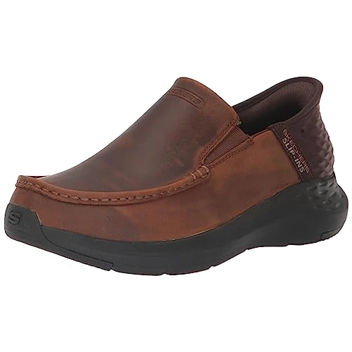 Skechers Parson Oswin Slip-ins® Chaussures à Enfiler pour Homme, Marron, 8.5 Wide