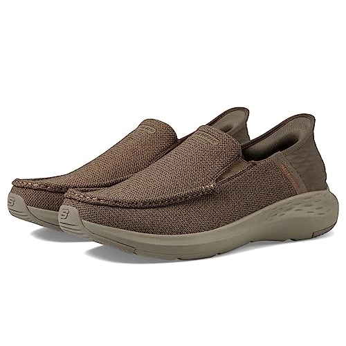 Skechers Herren Parson Ralven Slip In, Taupe, 8 X-Wide