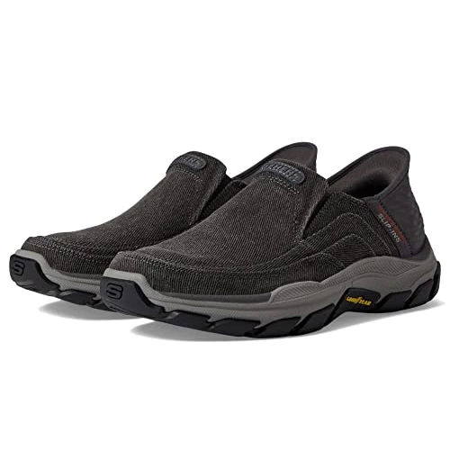 Offerta a tempo: Skechers Men's Respected-Holmgren Slip-in Loafer, Charcoal, 10 Wide - 0.00% da 54.87 € a 54.87 €