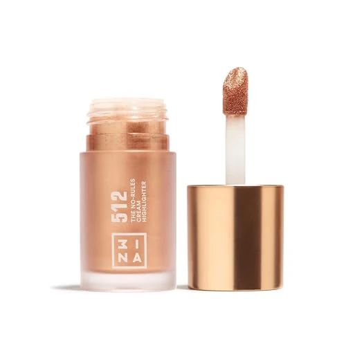 Limitiertes Angebot: 3INA MAKEUP - The No-Rules Cream Highlighter 512 - Perlmuttgold Liquid Highlighter für Augen Lippen Wangen - Highlighter Make-up für Natürliches und Leuchtendes Finish - Vegan - Cruelty Free von 18.95 EUR auf 15.96 EUR (Spare 16%)