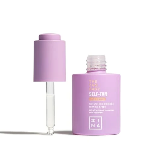 Offerta a tempo: 3INA MAKEUP - The Tan Easy Self-Tan Face Drops - Gocce Abbronzanti con Pantenolo - Abbronzatura Personalizzata Naturale - Gocce Abbronzanti con Textura Leggera in Gel - Vegan - Cruelty Free — 33% da 22,95 € a 15,30 €