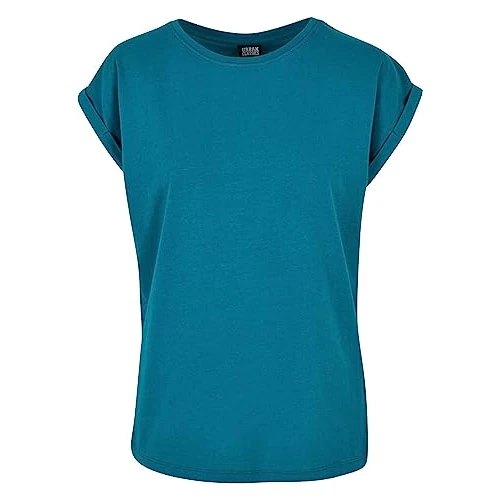 Urban Classics T-Shirt Manches Larges Femme Femme T-Shirt Manches Courtes Vert XXL