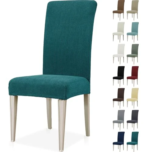 Beperkte aanbieding: Ystyle Stretch Stoelhoezen 6 Stuks, Moderne Elastische Stoelhoes, Universele Eetstoelhoezen Voor Eetkamerstoel, Verwijderbare Wasbare Eetkamerstoelhoezen Voor Thuis Restaurant Hotel, Groen van 29.99 EUR naar 25.49 EUR (besparing 15%)