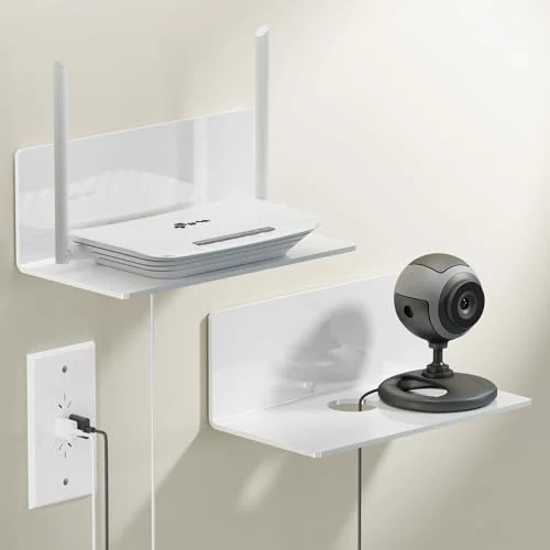 Oferta limitada: Toski Estanteria de Pared, 2 Piezas Sin Taladro, Sin Agujeros 23CM, Blanca de 18.99 € a 18.99 € (ahorro 0.00%)