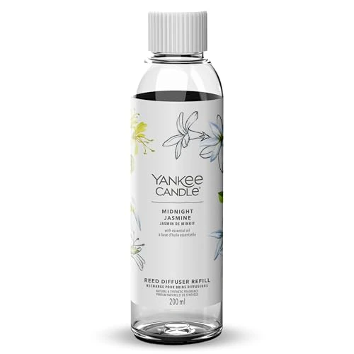 Yankee Candle Signature Recharge brins diffuseur | Jasmin de Minuit | 200 ML | Jusqu’à 20 semaines de Fragrance | Cadeau Parfait pour Les Femmes