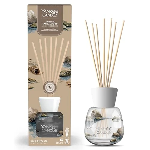 Offerta a tempo: Yankee Candle Signature Diffusore a bastoncini | Ambra & Sandalo | 100 ml | Fino a 10 settimane di fragranza | Confezione riciclabile | Un regalo perfetto per una donna - 40% da 19.90 € a 12.00 €