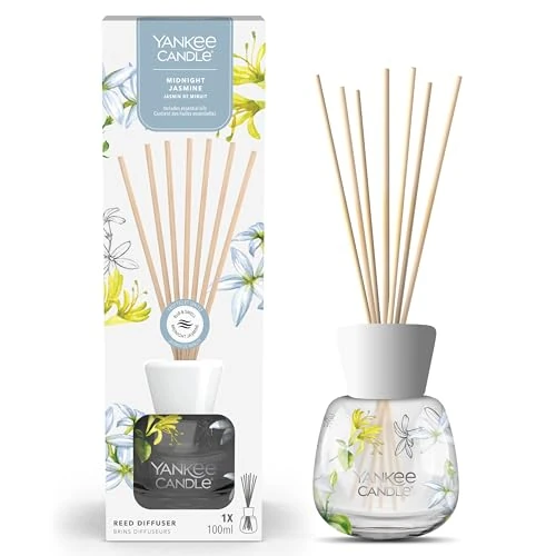 Beperkte aanbieding: Yankee Candle Signature Reed Diffuser | Midnight Jasmine | 100ml | tot 10 weken geur | Perfecte cadeaus voor vrouwen van 16.39 EUR naar 16.39 EUR (besparing 0%)