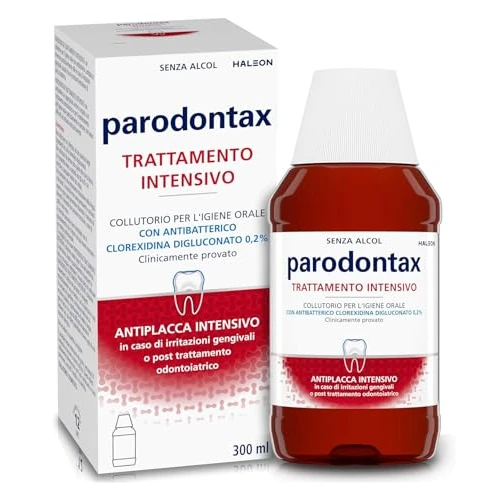 Parodontax Collutorio Clorexidina Trattamento Intensivo, Antibatterico e Antiplacca senza alcol, 300 ml