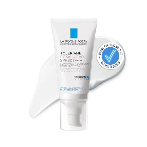 Offerta a tempo: La Roche-Posay, Toleriane Rosaliac AR, Idratante SPF30 Anti-Rossore, Lenisce e Protegge, Frazione Probiotica, Senza profumo, Pelle sensibile con tendenza alla couperose, tendente alla rosacea, 50 ml - 25% da 27.90 € a 20.99 €
