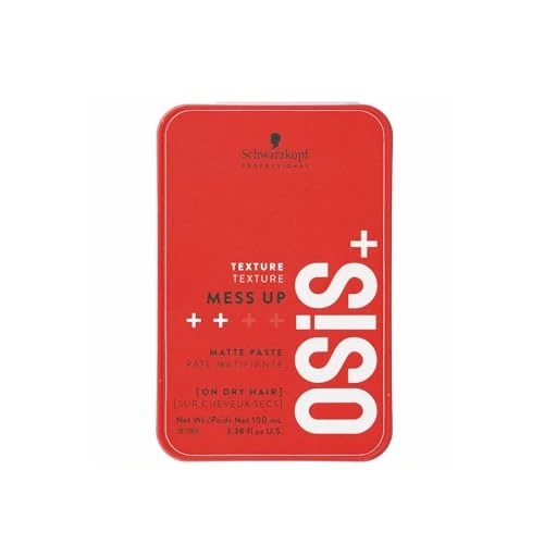 Offerta a tempo: Schwarzkopf Professional OSIS Mess Up - Pasta Rimodellabile Opaca - Texture Secca - Tenuta Media 100 ml - 9% da 10.30 € a 9.40 €