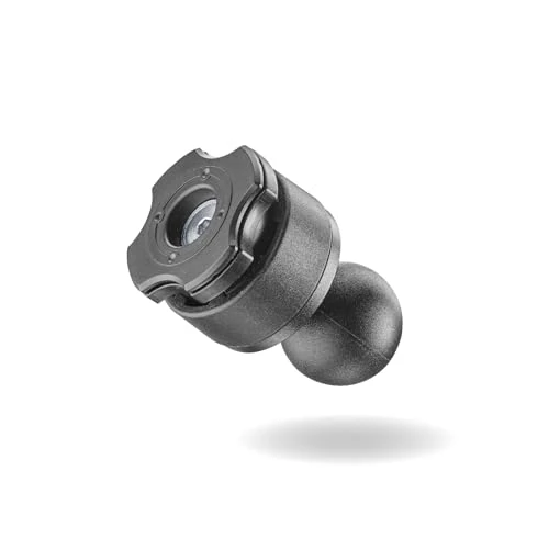 Interphone - Sistema Modulare QUIKLOX - Uchwyt na telefon do motocykla - Adapter zgodny z rozmiarem RAM B (1") do uchwytu dokującego Quiklox - Regulacja 360° - Szybkozłączka