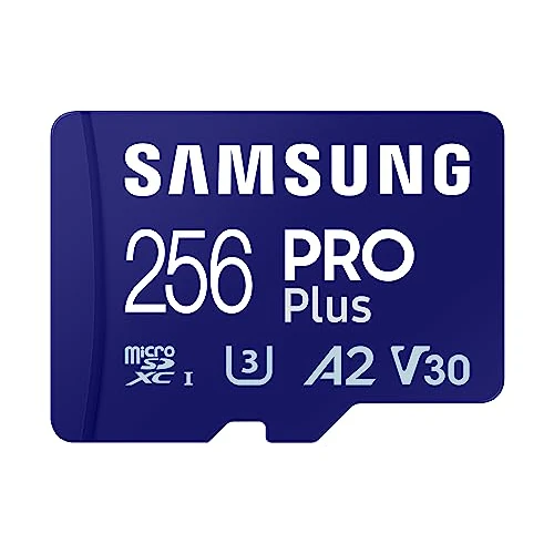 Limited-time offer: Samsung PRO Plus MicroSD Card, 256 GB, UHS-I U3, Full HD & 4K UHD, Read Speed 180 MB/s, Write Speed 130 MB/s, Memory Card for Cameras and Drones, Includes USB Card Reader, MB-MD256SA/EU from 178.14 £ to 178.14 £ (save 0.0%)