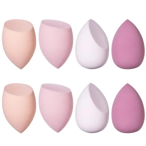 Offerta a tempo: Spugna Trucco, 8 Pz Spugnette Trucco Spugna Fondotinta Per Fondotinta, Cipria Liquida, Ecc., Blender Make Up è Disponibile In 3 Forme Per Soddisfare Le Vostre Esigenze-Rosa - 15% da 7.99 € a 6.79 €