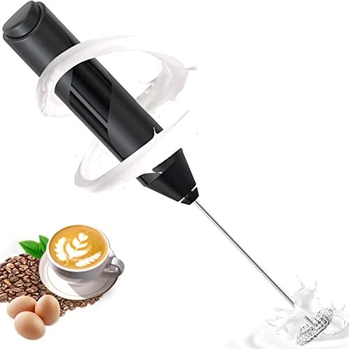Offerta a tempo: EBUYFIRE Montalatte Elettrico Cappuccino,Battery Powered Frullino Montalatte with Mini Whisk,Macchina Cappuccino Schiuma,Milkshake Whisk per Lattes, Caffè - 0% da 5.98 € a 5.98 €