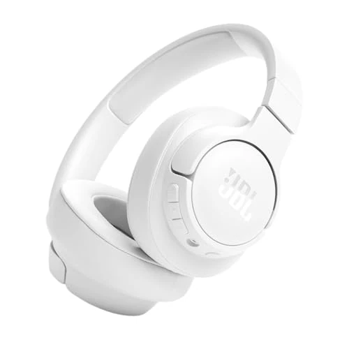 Offerta a tempo: JBL Tune 720 BT Cuffie Over-Ear Bluetooth Wireless, Pieghevoli e Leggere, Microfono e Comandi su Padiglione con Voice Aware, JBL Pure Bass, Connessione Multipoint, fino a 76 ore di Autonomia, Bianco - 42% da 79.99 € a 46.38 €