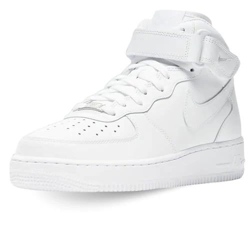 NIKE Women's Air Force 1 '07 Mid Sneaker, White, 5 UK