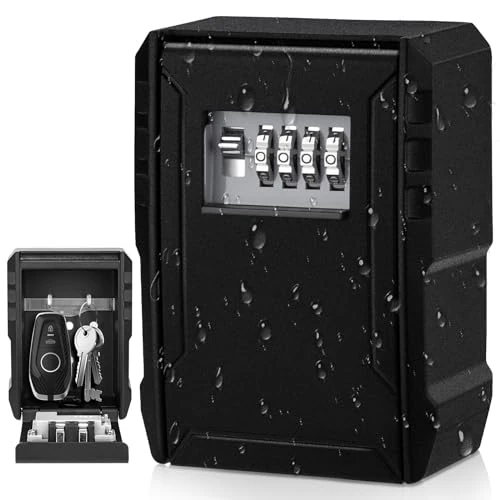 Offerta a tempo: NEWIROVE Cassaforte per Chiavi Grande Cassetta Chiavi Muro Cassetta Sicurezza Chiavi Impermeabile Cassaforte Chiavi Esterno per Casa, Scuola, Casa in Affitto - 3% da 30.99 € a 29.99 €
