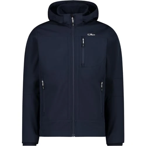 CMP - Giacca da Uomo con Cappuccio e Zip, B.Blue-Ice, 54