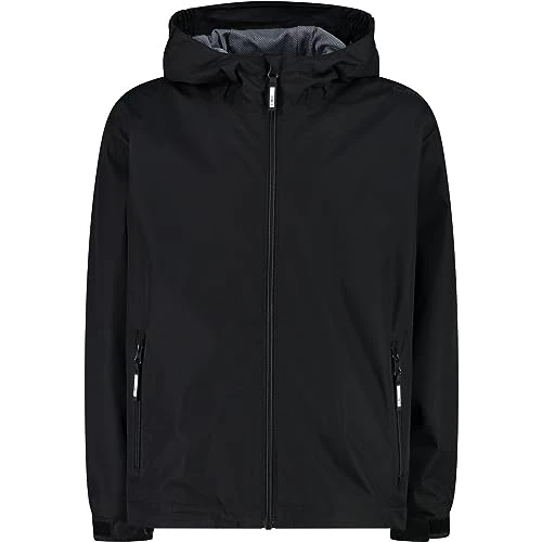 Offre limitée : CMP - Veste enfant à capuche fixe, Noir, 104 de 36.99 € à 36.99 € (0.00% de remise)