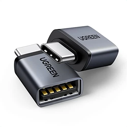 Tijdelijke aanbieding: UGREEN USB C naar USB A OTG Adapter 2pcs Mobiele Telefoon OTG Adapter Compatibel met MacBook Pro/Air iPad Pro/Mini Galaxy Huawei enz. (Zwart） van 9.99 EUR naar 9.99 EUR (korting 0%)