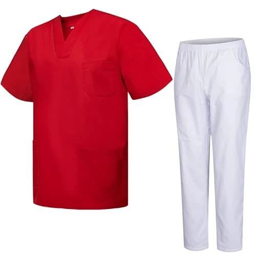 Offerta a tempo: MISEMIYA - Uniformi Unisex Set Camice – Uniforme Medica con Maglia e Pantaloni Uniformi — 10% da 30,95 € a 27,72 €