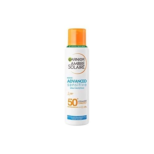 Offerta a tempo: Garnier Ambre Solaire Advanced Sensitive Adulti Ceramide Protect Aerosol SPF50+, 150 ml - 23% da 15.49 € a 11.89 €