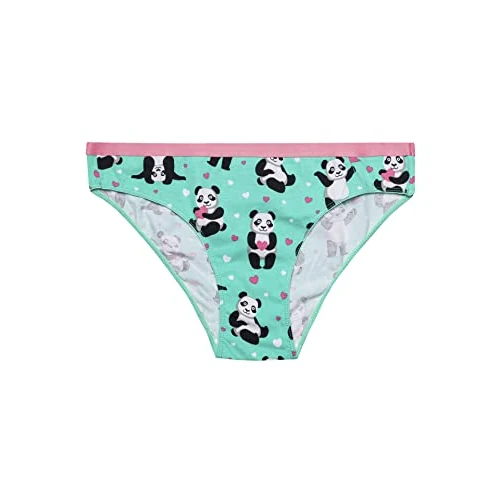 Offre limitee: Dedoles Culotte Femme & Filles sous-vêtement Coton Beaucoup Designs Amusants, Colore: Turquoise, Disegno: Panda et Petits cœurs (Femme), Taglia: 2XL de 12.99 EUR a 12.99 EUR (economie 0%)