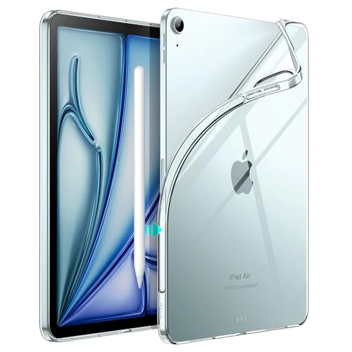 Oferta limitada: JETech Funda Transparente para iPad Air 11" M4/M3/M2, Air 5/4, Transparente de 12.99 € a 12.99 € (ahorro 0.00%)
