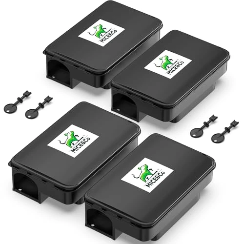 Offre limitée : Mice&Co 4X Pièges à Rats et Souris Professionnels – Boîte d’Appât Raticide Inviolable – Station d’Appât Sécurisée pour Enfants & Animaux – Poste d’Appâtage Efficace de 29.99 EUR à 29.99 EUR (remise 0%)