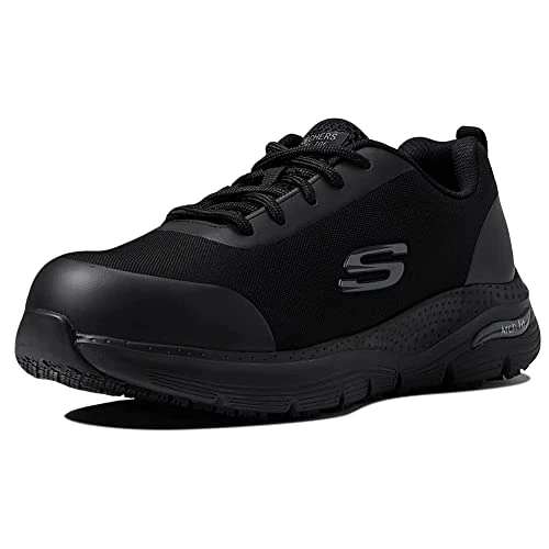 Skechers Herren Arch FIT SR RINGSTAP Arbeitsschuhe, Schwarz, 48.5 EU