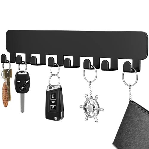 Zeitlich begrenztes Angebot: pickpiff Selbstklebender Schlüsselhaken zur Wandmontage, Schlüsselhalter ohne Bohren, Schwarz, 1 Stück von 8.99 € auf 7.64 € (15% Rabatt)