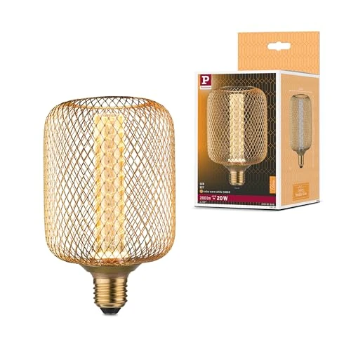 Offerta a tempo: Paulmann 29085 Metallic Glow Edition lampadina a LED standard 230V cilindrica E27 spirale 4,2W 200lm 100 mm ottone metallo 1800K - 0.00% da 25.12 € a 25.12 €