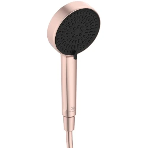 Offerta a tempo: Ideal Standard Idealrain Alu+ Doccetta multifunzione, con due tipi di getto tramite selettore rotante, soffione doccia a risparmio idrico con ugelli EasyClean – Rosé (100x56x232 mm) - 41% da 34.45 € a 20.49 €