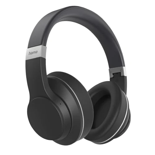 Hama Cuffie Bluetooth Passion Voyage (Over Ear, Cancelling del rumore, ricarica wireless, cuffie con microfono, con funzione touch, cuffie Bluetooth, cuscinetti auricolari) nero