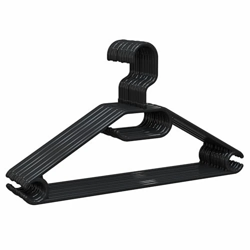 Offerta a tempo: PORTENTUM Grucce in Plastica Riciclata 100%, Confezione da 10, Nero - Gancio Girevole a 360º, Salvaspazio, Supporto per Accessori e Ganci per vestiti, Prodotte in Spagna - 0.00% da 44.75 € a 44.75 €