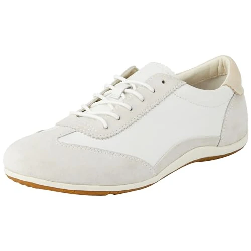 Geox D Vega A Sneakers voor dames, Off White Ice, 35 EU